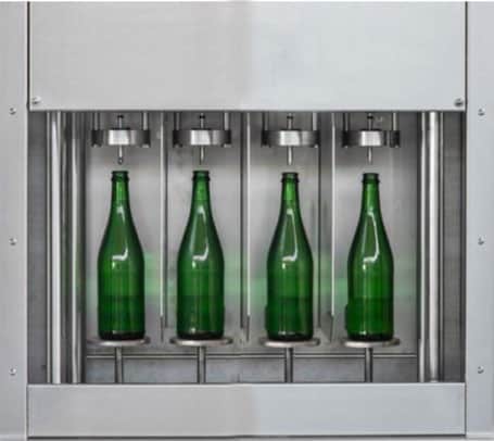 CBFSA-MB4411 Compact semi-automatic filling machine for Champagne-bottles : rinsing, filling, capping, wire-fixing BFSA MB4filler - CBFSA-MB4411 Compact semi-automatic filling machine for Champagne-bottles : rinsing, filling, capping, wire-fixing - cbm