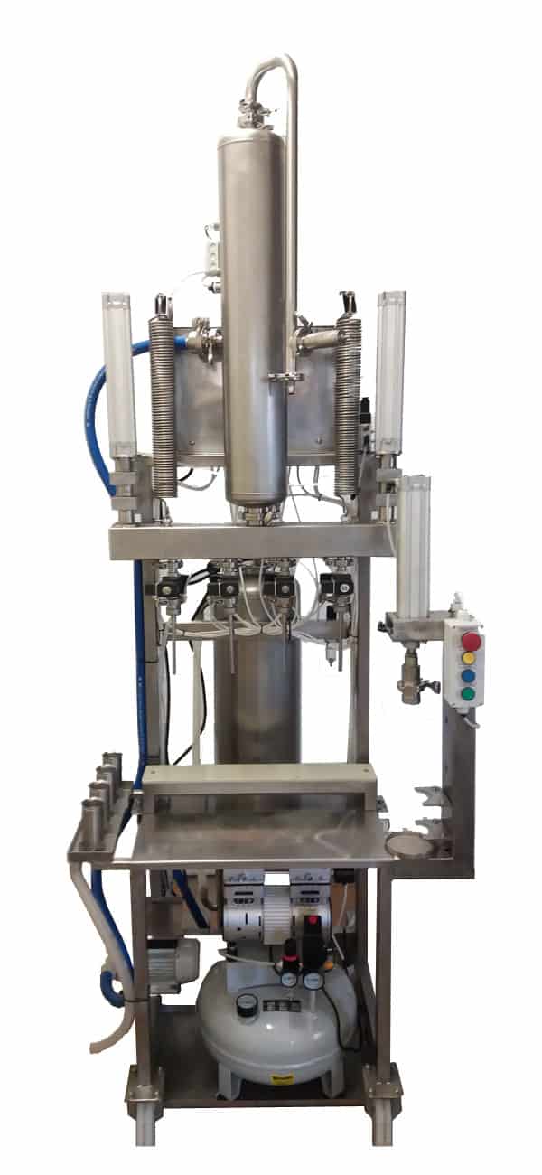 BFSA4-250 Semi-automatic machine to rinsing, filling and capping of bottles : 150-250pcs per hour BFSA4 250 01 - BFSA4-250 Semi-automatic machine to rinsing, filling and capping of bottles : 150-250pcs per hour - cbm