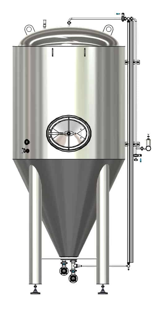 CCTM-7000B1 Modular cylindrically-conical fermentation tank, 3.0 bar, 7000/8236 L CCTM B1 001 1000x500 - CCTM-7000B1 Modular cylindrically-conical fermentation tank, 3.0 bar, 7000/8236 L - b1, b1sets