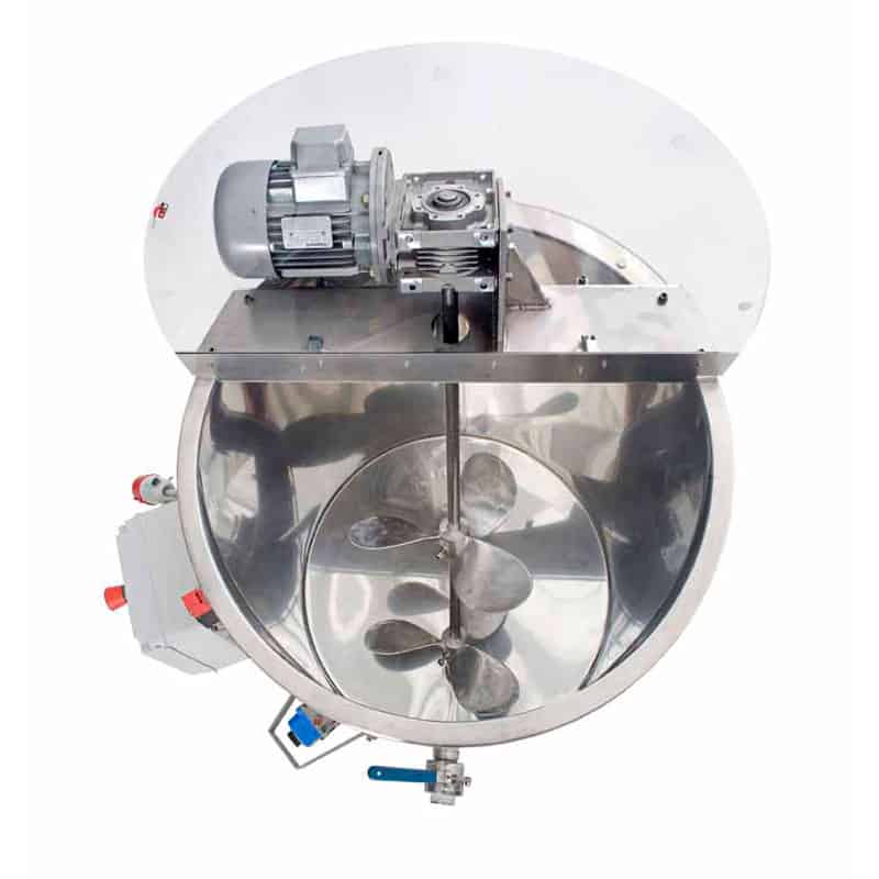 HMHT-1000 Mixing homogenizing tank for 1000 kg of honey HMHT 1000 02 - HMHT-1000 Mixing homogenizing tank for 1000 kg of honey - mht