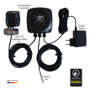 NANOFIX: Tək tank temperatur tənzimləyicisi - termo sensor və tənzimləmə klapanı ilə tam dəst