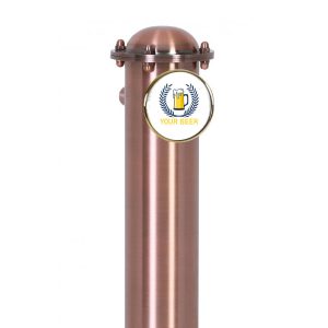 BTM-COL-C : Měděný medailon (nápojová plaketa) s LED podsvícením pro výdejní stojany Classic (navařené na stojanu)
