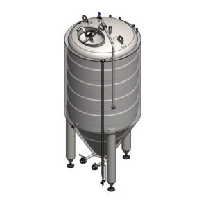 CCT-650C: Cylindrokónická fermentační nádrž CLASSIC, 0.5-3.0 bar, izolovaná, 650/780L
