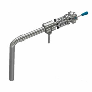 Adjustable rotary arm for discharging of products from cylindrical-conical tank above the level of yeast Adjustable rotary arm for discharging of products from cylindrical-conical tank above the level of yeast