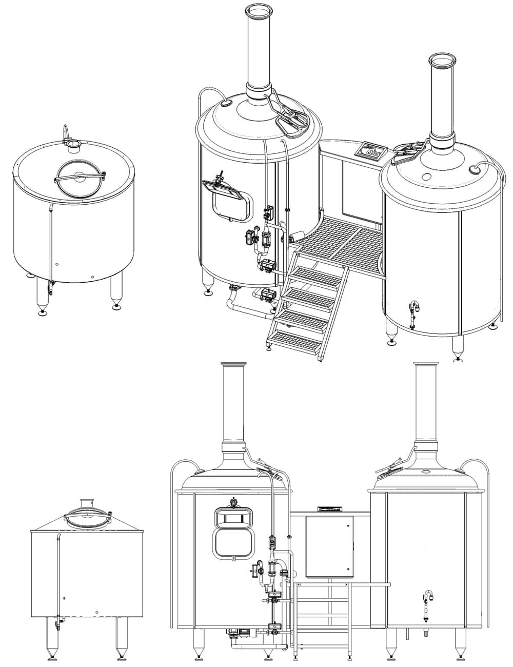 BREWORX CLASSIC 1500: Máquina de preparación de hierbas - la cervecería