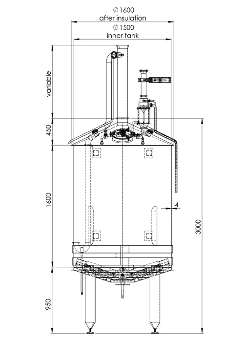 Oppidum 2000 Mash kettle Oppidum 2000 Mash kettle