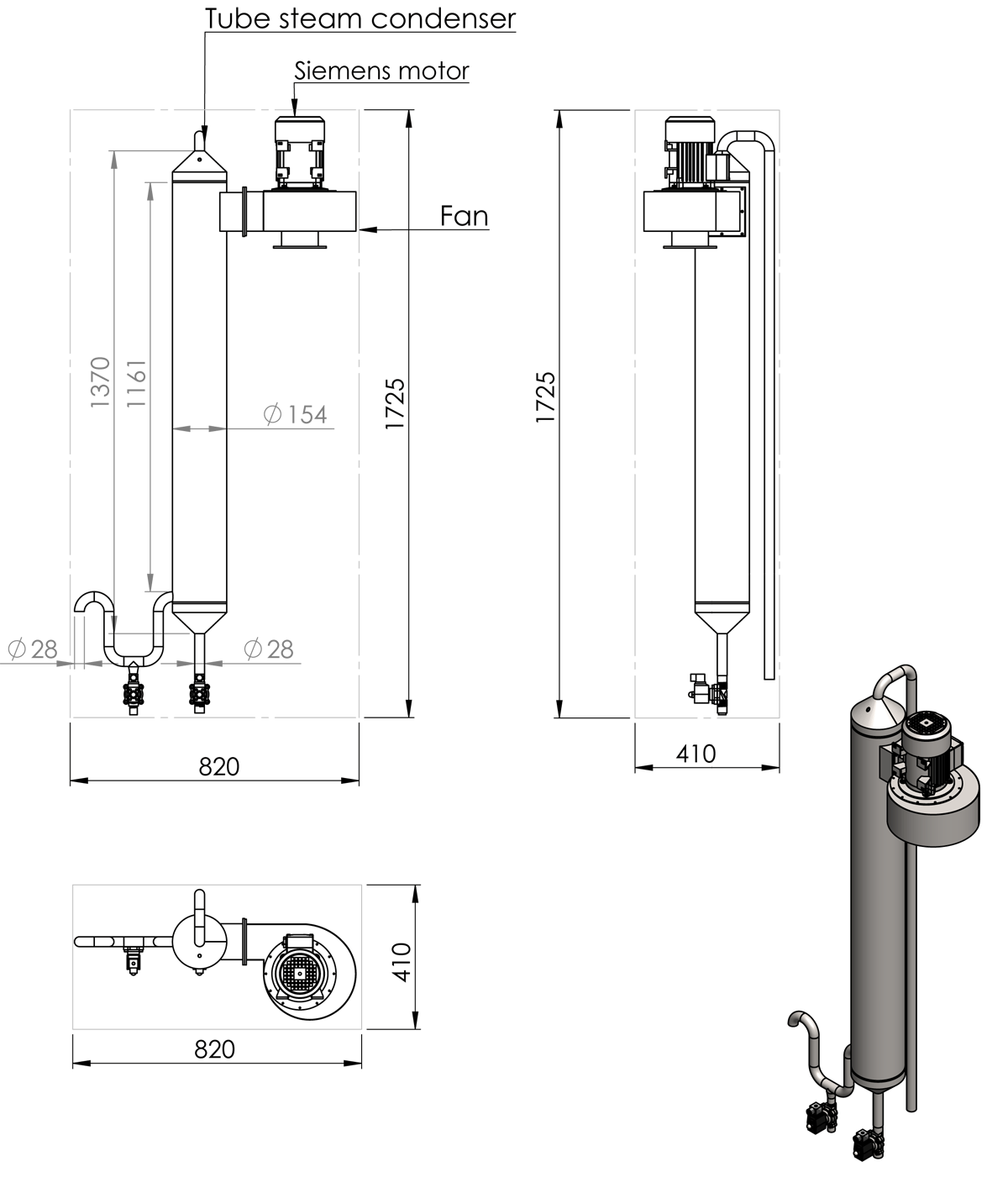 BVP-600 Vapor condenser