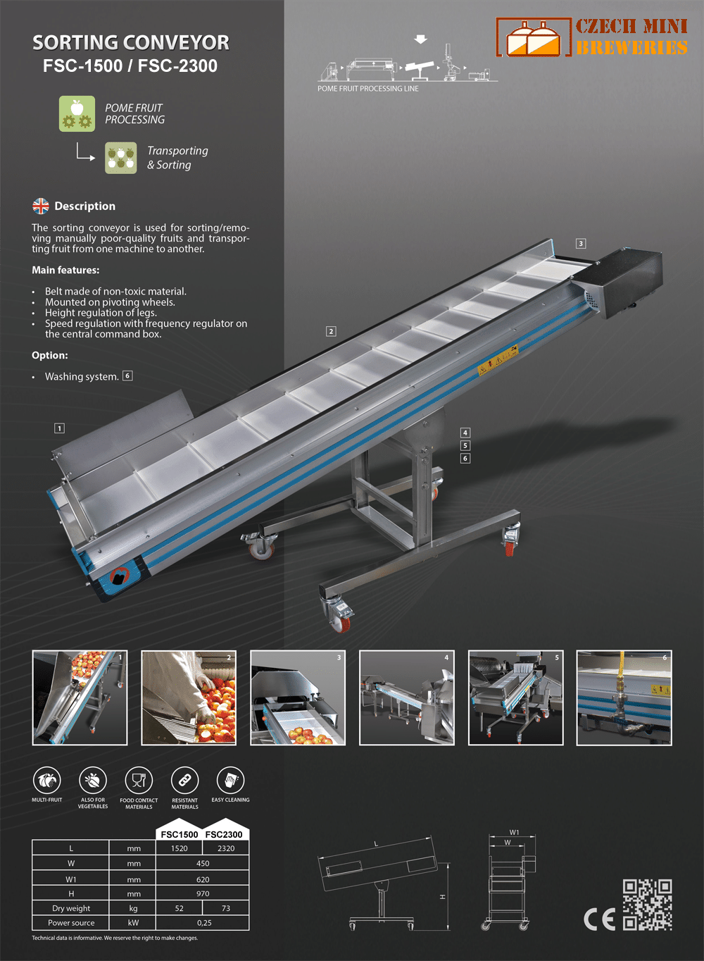 FSC-2300-Fruit-sorting-conveyor-description