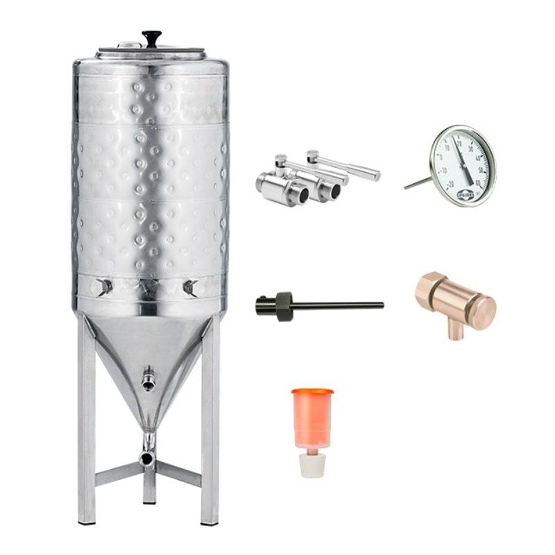 CCT-SNP-500DE Cuve de fermentation conique cylindrique 500 / 625 litres,  sans pression