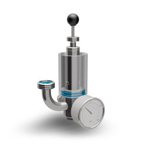 TEA-PAA5-DN15 : Pressure adjusting apparatus type 5 with manometer and air-lock for fermentors DN15