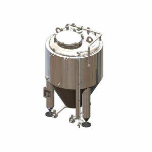 CCT-150C : Cylindrically-conical fermentation tank CLASSIC, 0.5-3.0 bar, insulated, 150/180L