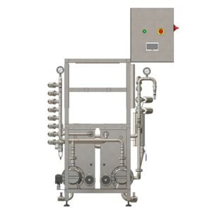 KCA-25D : Machine for the automatic rinsing and filling of kegs 8-25 kegs/hour (with double tank for chemical solutions)