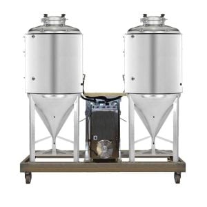 FUIC-SLP1C-2x1000CCT : Compact fermentation unit 2×1000/1200 liters 1.2 bar