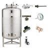 FMT-SHP-500H : Round-bottom tank, non-insulated, cooled by liquid, 500/625 liters 2.5 bar (simplified fermenter)