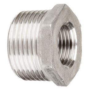 PF-HTR20M64FS : Hexagonal threaded reducer BSP 2″ male | BSP 6/4″ female | Stainless steel