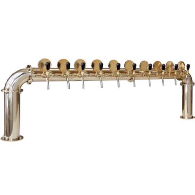 BDT-BR10V Beverage dispense tower Bridge 10-valves : Gold and titanium design