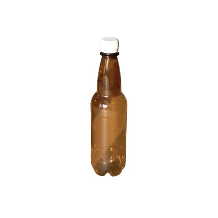 Botella vidrio con tapa 0.5L