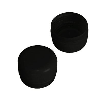 PET bottle screw caps - black