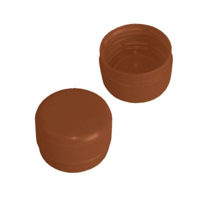 PET bottle screw caps - brown