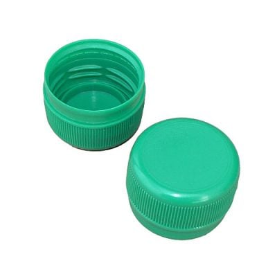 PET bottle screw caps - green