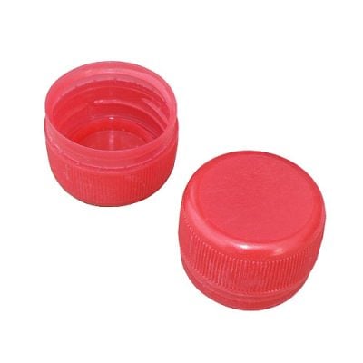 PET bottle screw caps - red