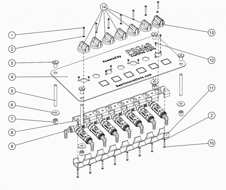 Pegas CraftPad Light - spare parts