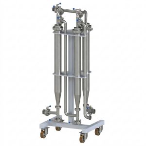 CMF3-300: Sviečkový mechanický nápojový filter s 3 sviečkami a kapacitou 300 l / h