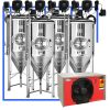 CFSCT1-4xCCT1000SHP3 : Complete fermentation set with 4xCCT-SHP3 1200 liters