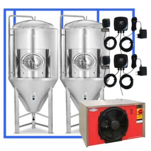 CFSCT1-2xCCT2000SHP3 : Complete fermentation set with 2xCCT-SHP3 2400 liters