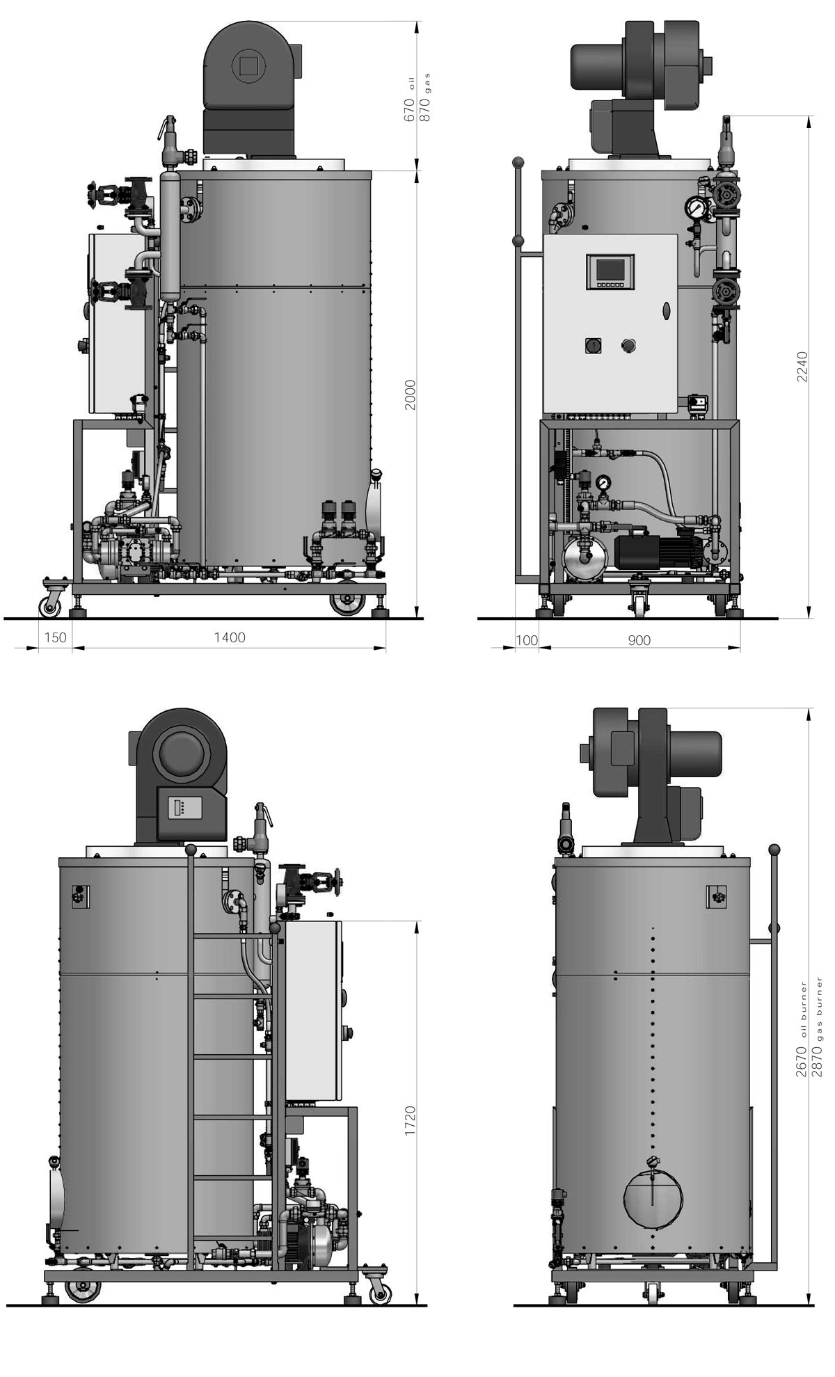 GWP-600 dimensions