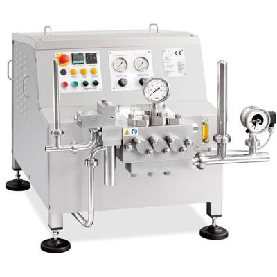 High pressure fruit juice homogenizer 400-2100L/hr (100-300 bar)