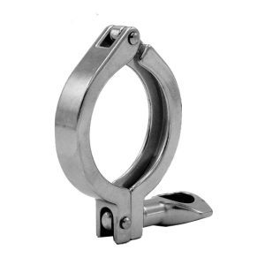 TCCL-DN50: Clemă pentru sarcini mari (max. 10 bar) pentru sistemul de conectare TriClamp DIN 32676 | țeavă DN50 (2″) | Flanșă (diametrul clemei) diametru exterior = 64 mm