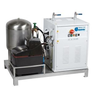 MXSG-12CSF : Elektrický vyvíječ páry GHIDINI MAXI-24 6-12kW / 8-18kg/hod | tlak od 4.5 do 7.0 bar | Kompletní systém na rámu
