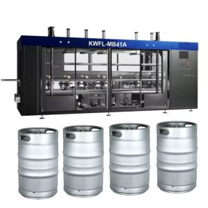 KWFL-MB41A : Automatic rinsing-washing-filling line for stainless steel kegs |  50-68 kegs per hour