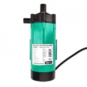 MGP-MKII25P : Magnetic pump 25W with plastic head and core – suitable for drinks and liquids, temperature up to 120°C (Kegland KL25126)