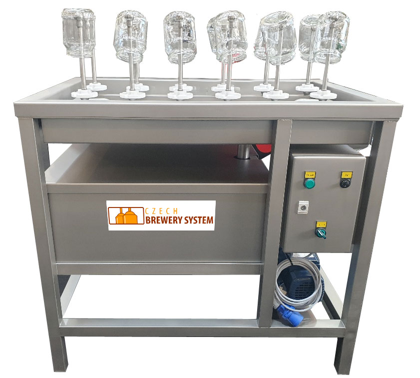 BWM-SA212 : Semi-automatic dishwasher for 12 bottles, 2 chemical solutions