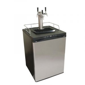 KGR-3TKLX : Kegerator Kegland Series X – Compact refrigerator for 4 kegs, beer dispense tower with three taps (KegLand KL00185)