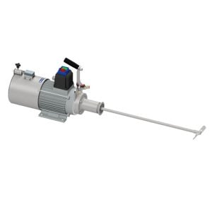 RAT-055FS : Removable stainless steel agitator 0.55 kW 230V for mixing tanks up to 15000 liters / sliding propeller shaft, without speed control