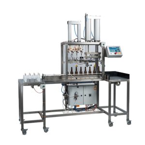 USAF4-800 : Semi-automatic counter-pressure bottle/cans filling machine (up to 800 pcs per hour)
