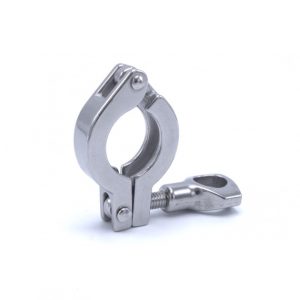 TCCL-DN15: Abrazadera de alta resistencia (máx. 10 bar) para sistema de conexión TriClamp DIN 32676 | Tubo DN15 (1/2″) | Brida (diámetro de la abrazadera) OD=34 mm