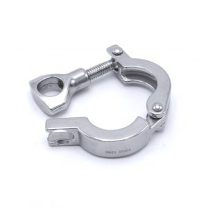 TCCL-DN15: Abrazadera de alta resistencia (máx. 10 bar) para sistema de conexión TriClamp DIN 32676 | Tubo DN15 (1/2″) | Brida (diámetro de la abrazadera) OD=34 mm