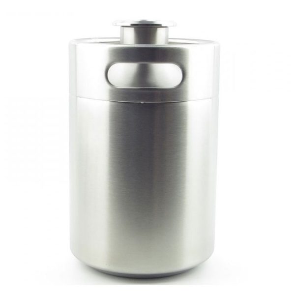 Minikeg 5 liters with needle/coupler A (flach)