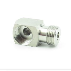 PF-L58F58M : Low-profile connection elbow G 5/8″ female BSP to G 3/4″ male BSP (KegLand KL00390)