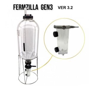 PFZ32-55SK : FermZilla GEN3 starter kit – PET conical fermenter 55 liters 2.4 bar Tri-Clamp NEW version 3.2 (KegLand KL25904N)