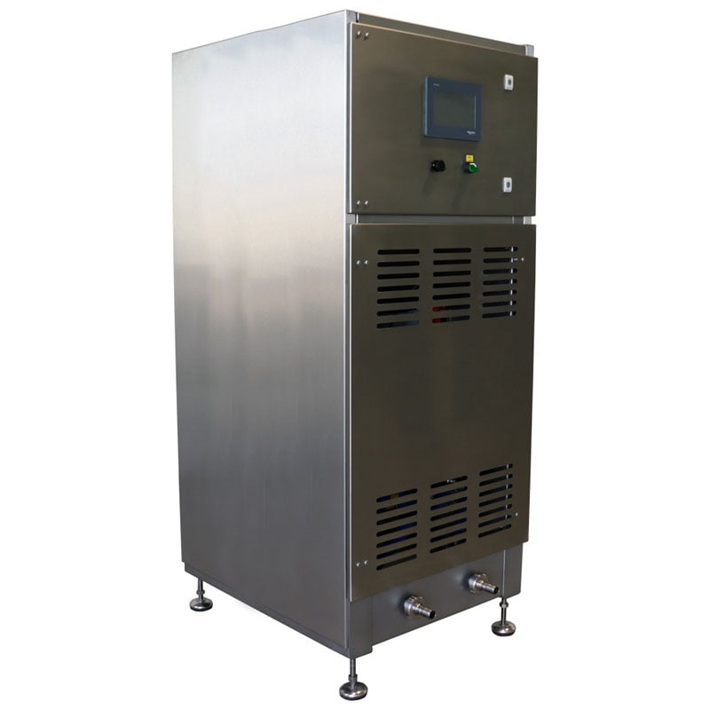 GPA-700MG : Automatic gas/diesel-powered flow-through pasteuriser for non-carbonated beverages 700 liters/hr