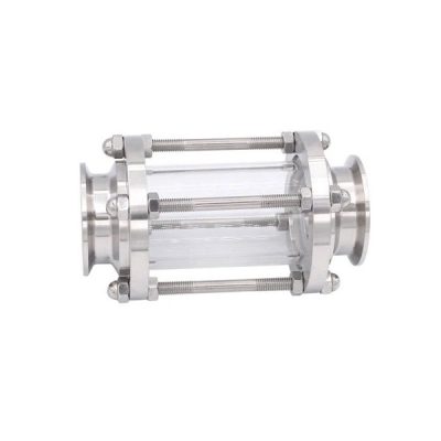 PSG-2TC40-6 : Pipe sight glass with connections 2x TriClamp DIN 32676 DN40 1.5″ (D=50.5mm) | Stainless steel AISI-316L | Kegland KL01816