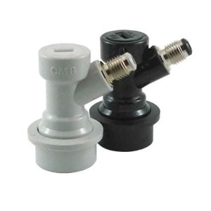 CBL-NC2S : BALL LOCK NC twin connector set for beverage and gas – F 1/4″ x M 7/16″ (JOLLI)