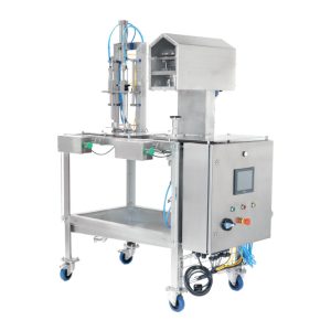 CFS-10INSA : Compact semi-automatic can filling and capping machine  – up to 600 cans per hour