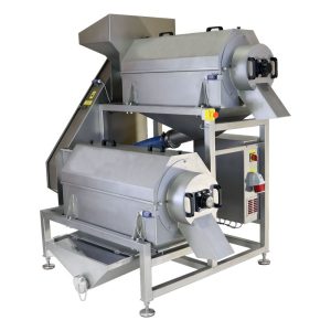FDS-5000MG : Double fruit de-stoner 11 kW (machine to remove stones from fruit – up to 5000 kg/h) with fruit mash pump