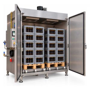 PCH-960ST : Kammerdamppasteurisator (for 960-2400 flasker eller bokser på 2 paller) / ekstern dampoppvarming